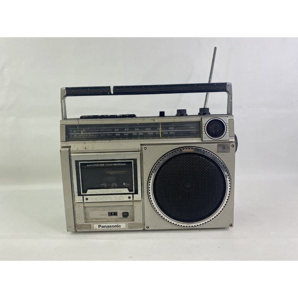 Vtg Panasonic RX-1540 Portable Cassette Recorder AM/FM Radio DIRTY Tested*